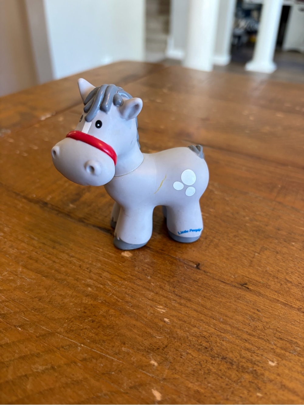 Fisher Price Little People grey horse as is